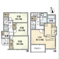 宮前戸建の物件間取画像